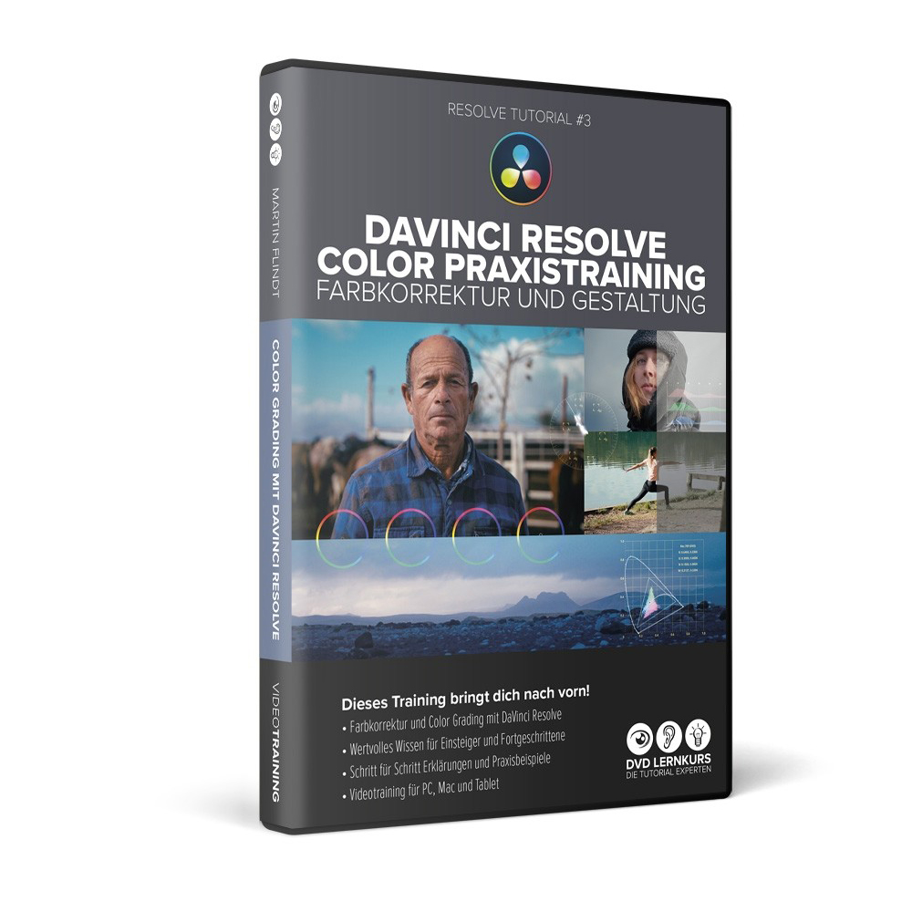 DVD-Lernkurs - DaVinci Resolve Tutorial 3 - Color Praxistraining