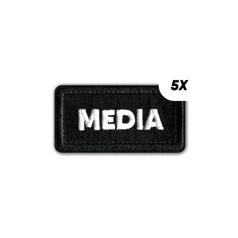 CRDBAG - Einzelpatches "MEDIA" - 5 Stck