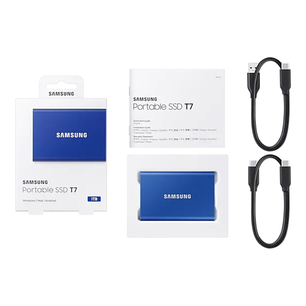 Samsung - Portable SSD T7 NVMe - 500 GB - Blau