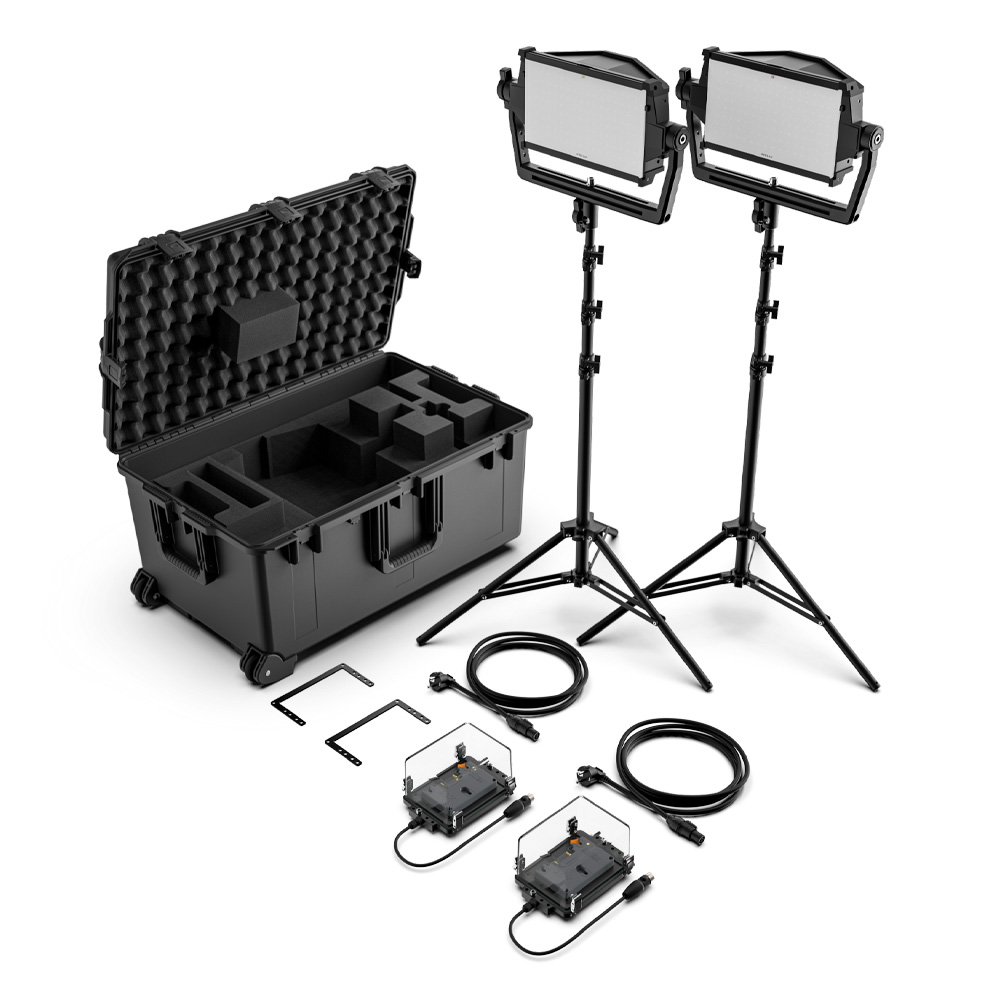 Litepanels - Astra IP Half Traveler Duo GM Kit w/ IP rated battery bracket