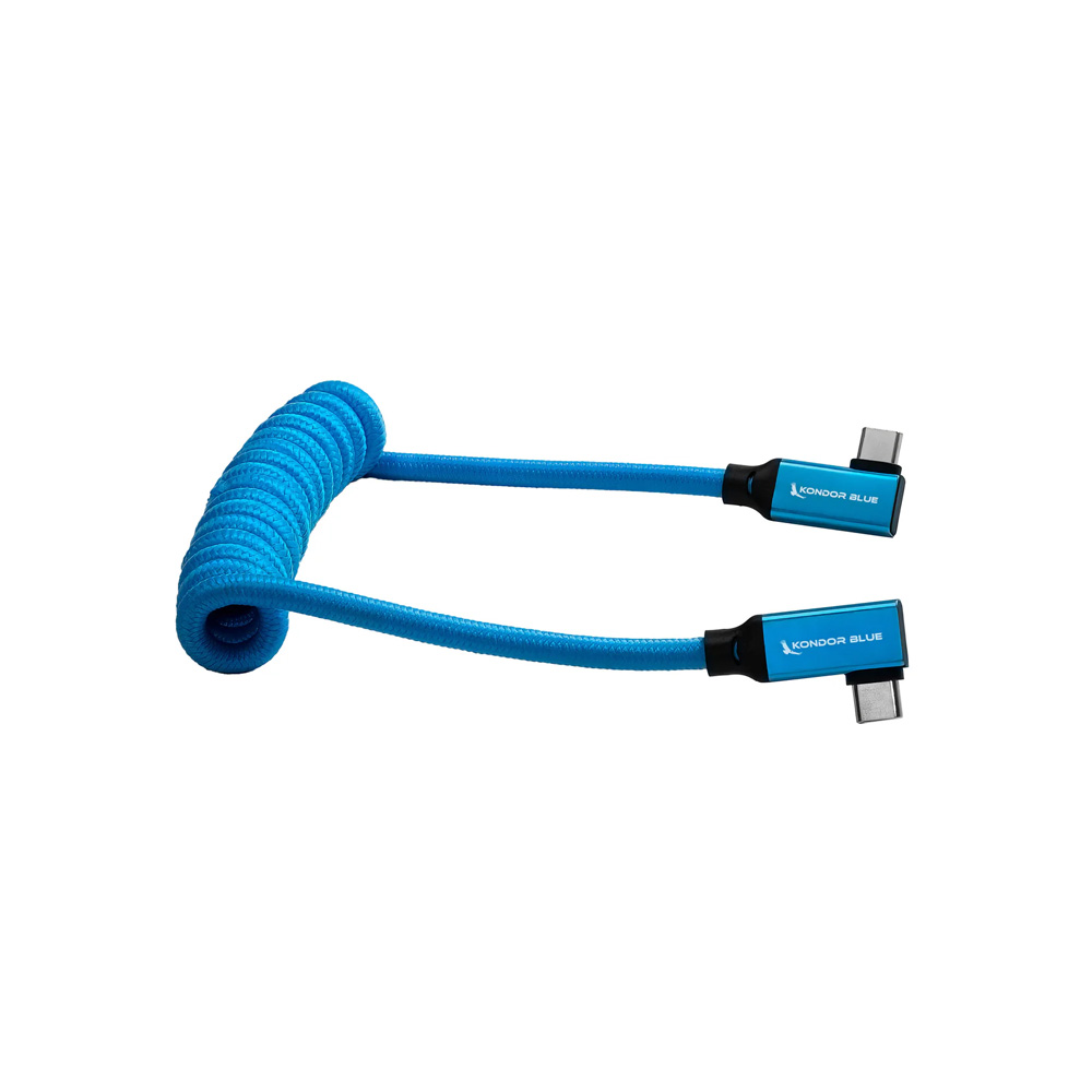 Kondor Blue - USB-C Spiralkabel (30-60cm)