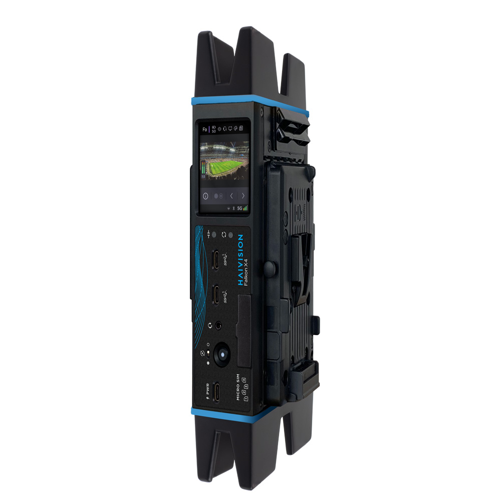 Haivision - Falkon X4 Transmitter mit V-Mount & Case