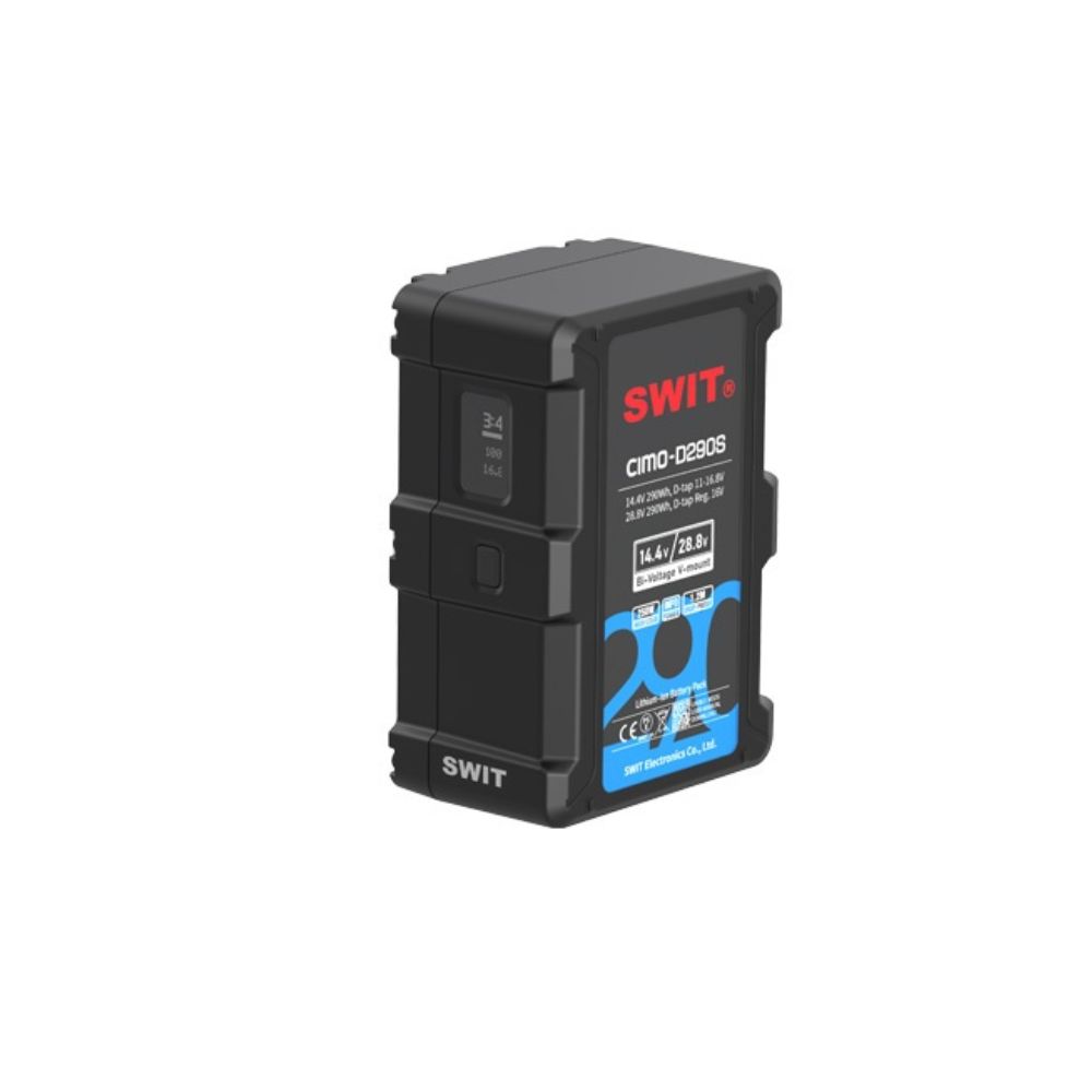 Swit - 290Wh Bi-Voltage OLED info Cine V-mount Battery