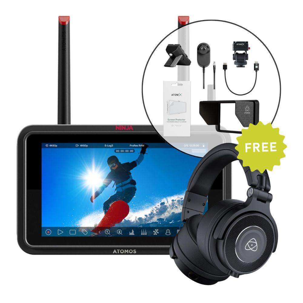 Atomos - Ninja TX + Creator Accessory Kit +  Studio Sonic Kopfhörer GRATIS