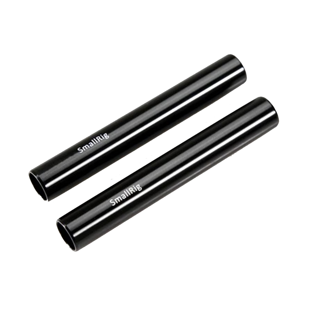 SmallRig - Aluminum Alloy Pair of 15mm Rods (M12-4inch) - 1049