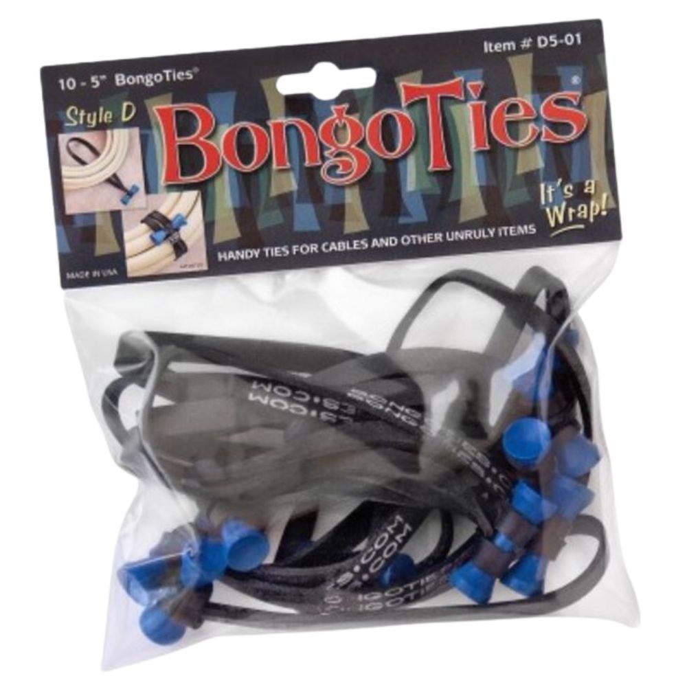 BongoTies - Kabelbinder 10er Pack (Azure/Blue Pin)