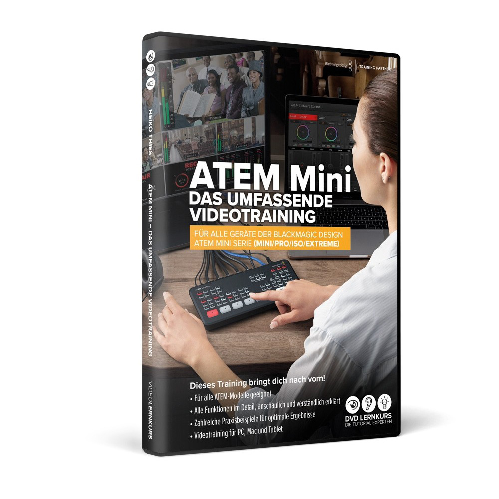 DVD-Lernkurs - Videotraining ATEM Mini Serie