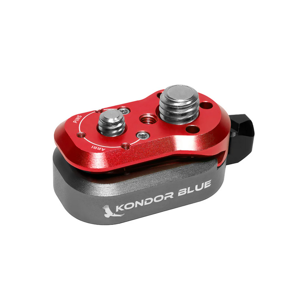 KB-ML-R-1 Kondor Blue - Mini Lock Quick Release Plates (Cardinal Red)
