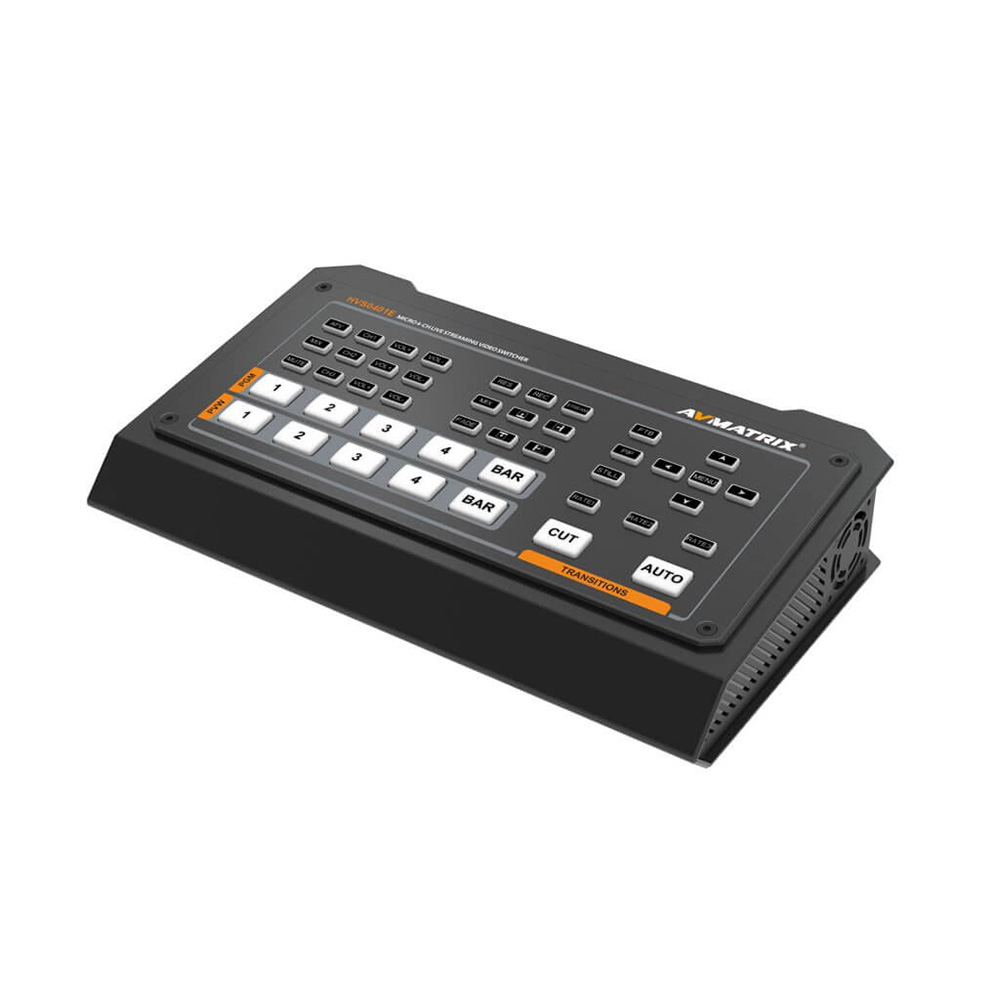 AVMATRIX - Micro 4 Channel HDMI/ DP Video Switcher with SD Recording