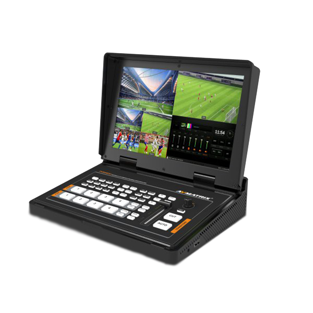 AVMATRIX - Portable 10.1" 4-CH SDI & HDMI Video Switcher