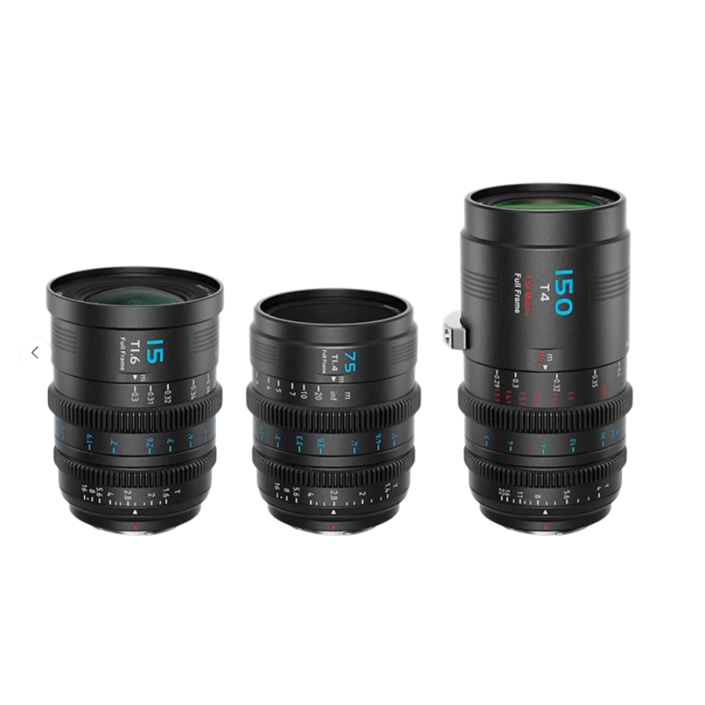 Sirui - Vision Prime 15/75/150mm T1.6/T1.4/T4 Full Frame Lens Kit