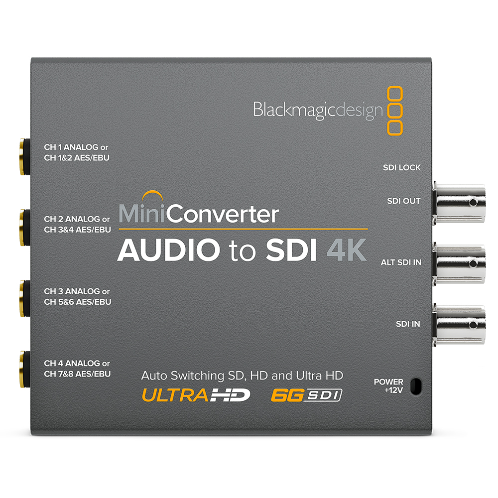 Blackmagic - Minikonverter Audio zu SDI 4K
