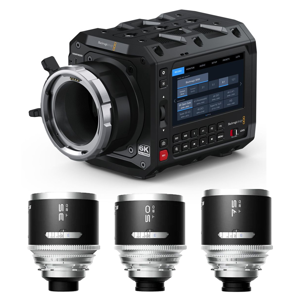 Blackmagic - PYXIS 6K (PL-Mount) + Blazar Mantis 35/50/75mm Set