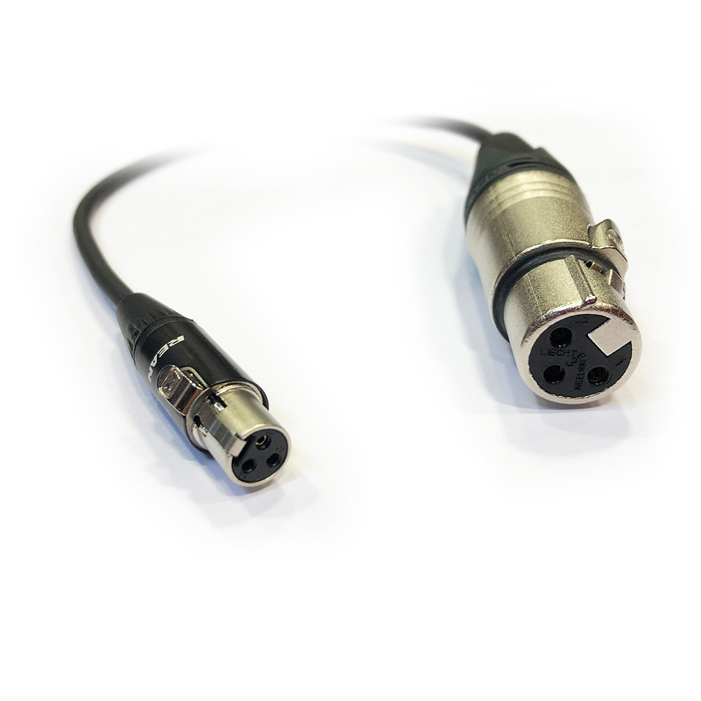 Mediatec - Mini XLR Adapterkabel 0,2 m