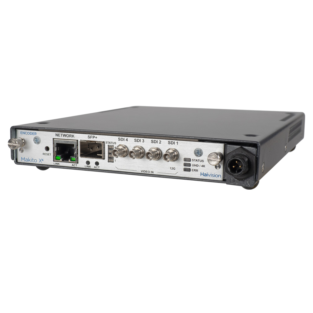 Haivision - Makito X4 SDI Encoder Appliance (Single-/Quad-Channel)
