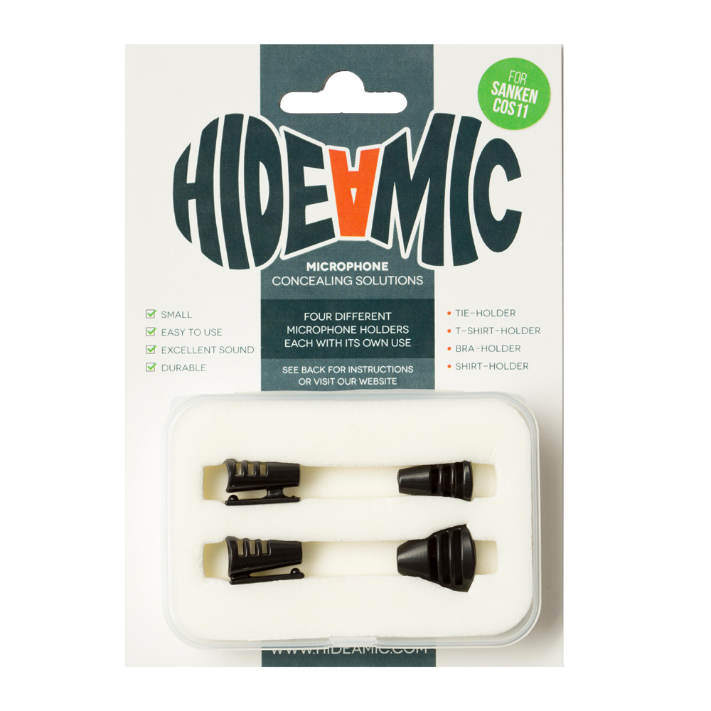 Hide a Mic - Concealer Set für Sanken COS 11 / Schwarz
