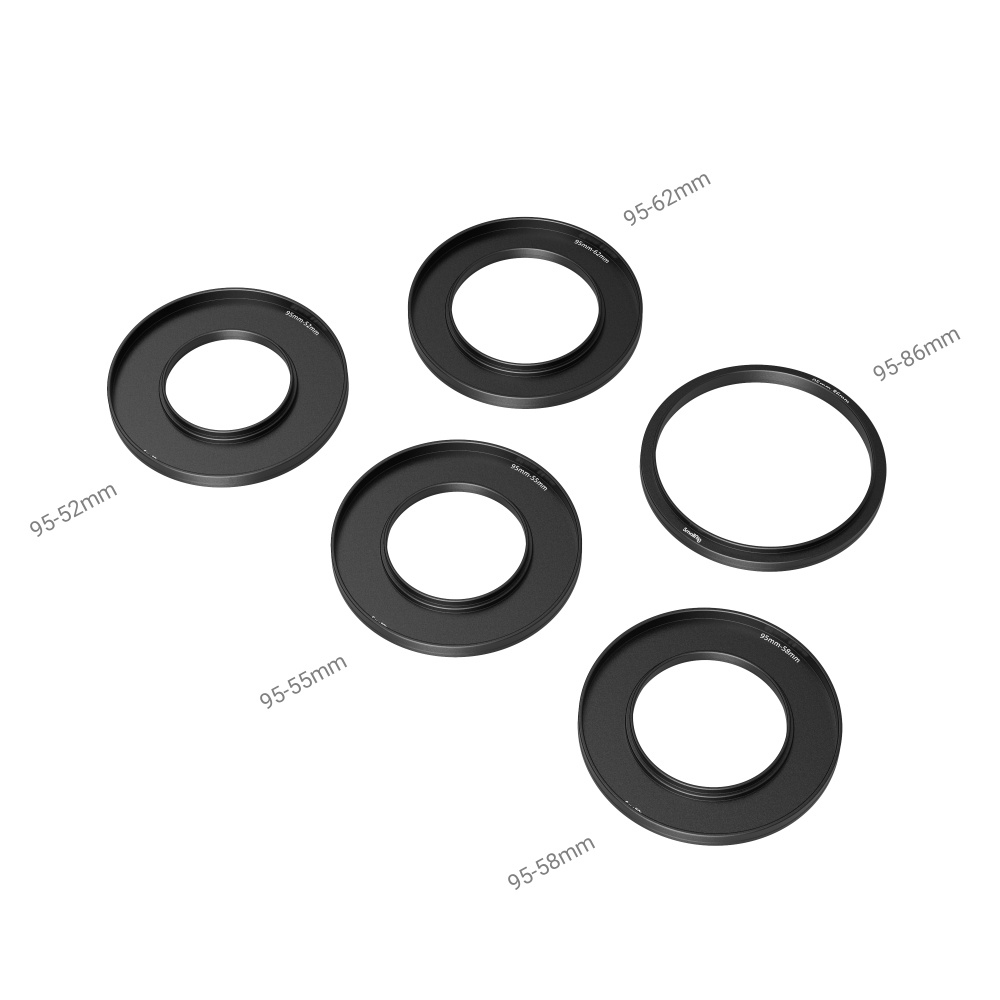 SmallRig - Adapter Rings Kit (F52/55/58/62/86-95mm) - 3383