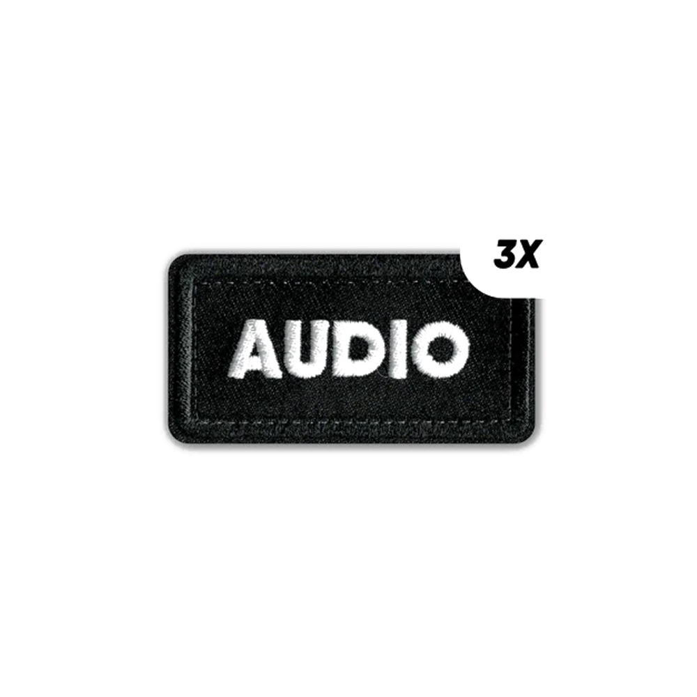 CRDBAG - Einzelpatches "AUDIO" - 3 Stck
