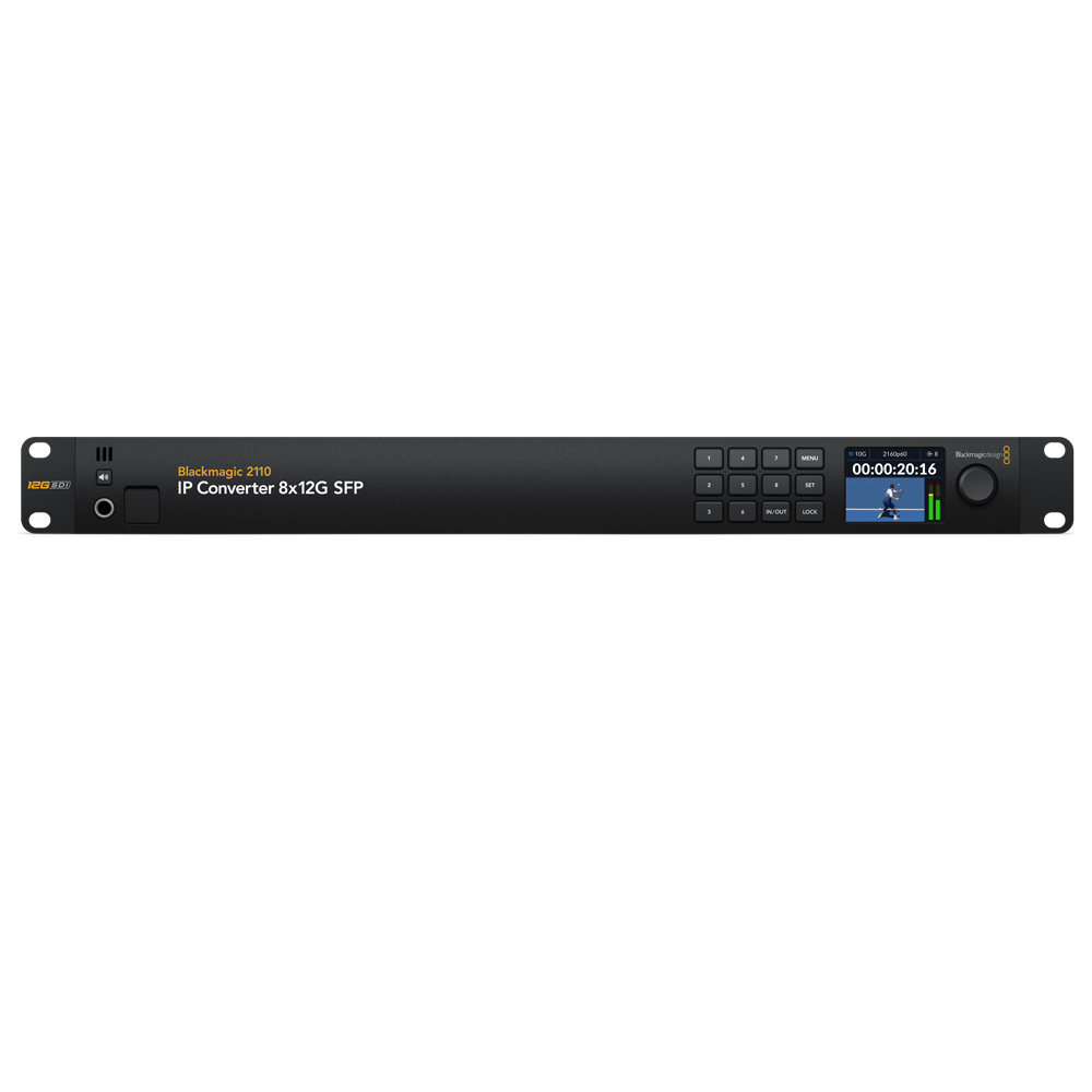 Blackmagic - 2110 IP Converter 8x12G SFP