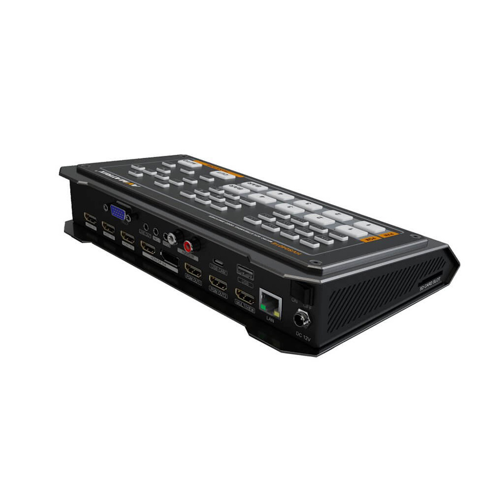 AVMATRIX - Micro 4 Channel HDMI/ DP Video Switcher with SD Recording