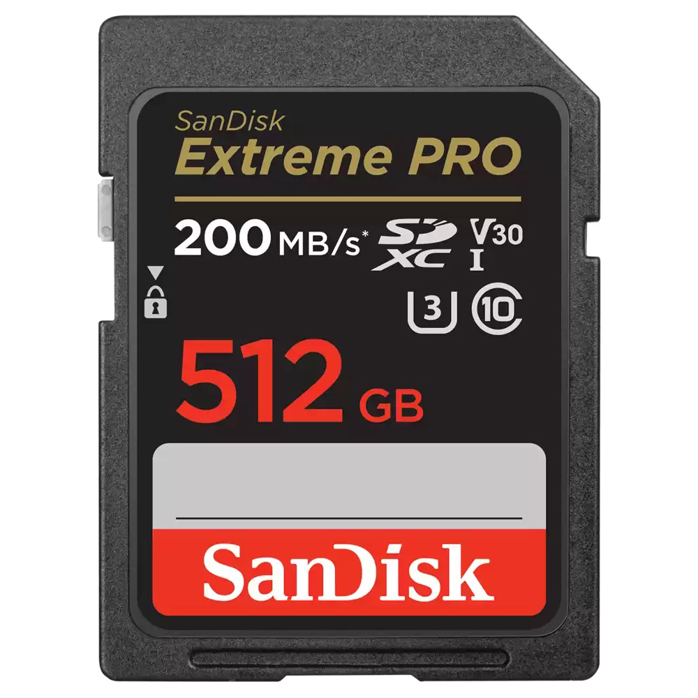 Sandisk - Extreme Pro SDXC 512 GB 200 MB/s