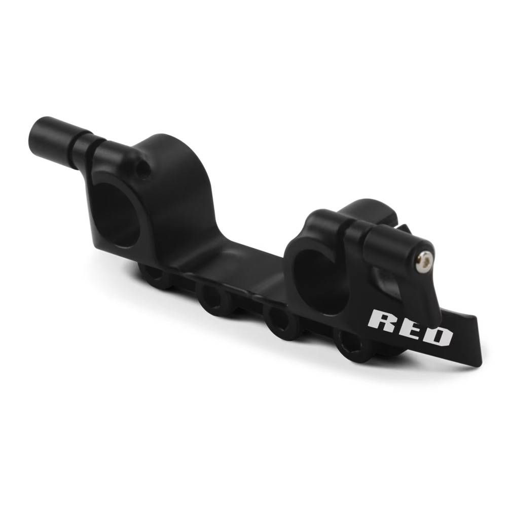 RED - V-RAPTOR XL Top 15mm LWS Rod Support Bracket
