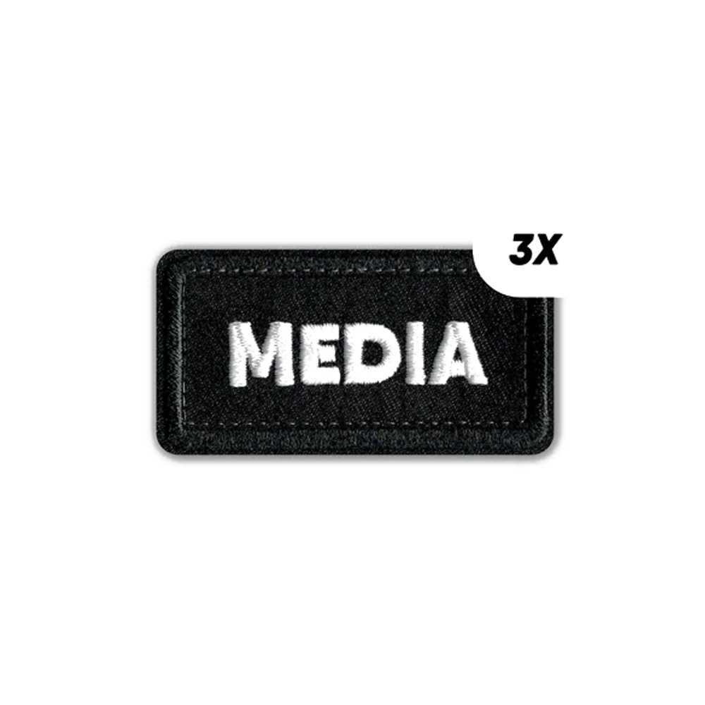 CRD_ACC_048-1 CRDBAG - Einzelpatches "MEDIA" - 3 Stck