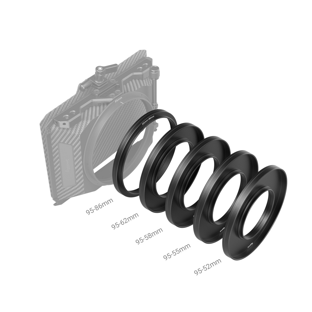 SmallRig - Adapter Rings Kit (F52/55/58/62/86-95mm) - 3383