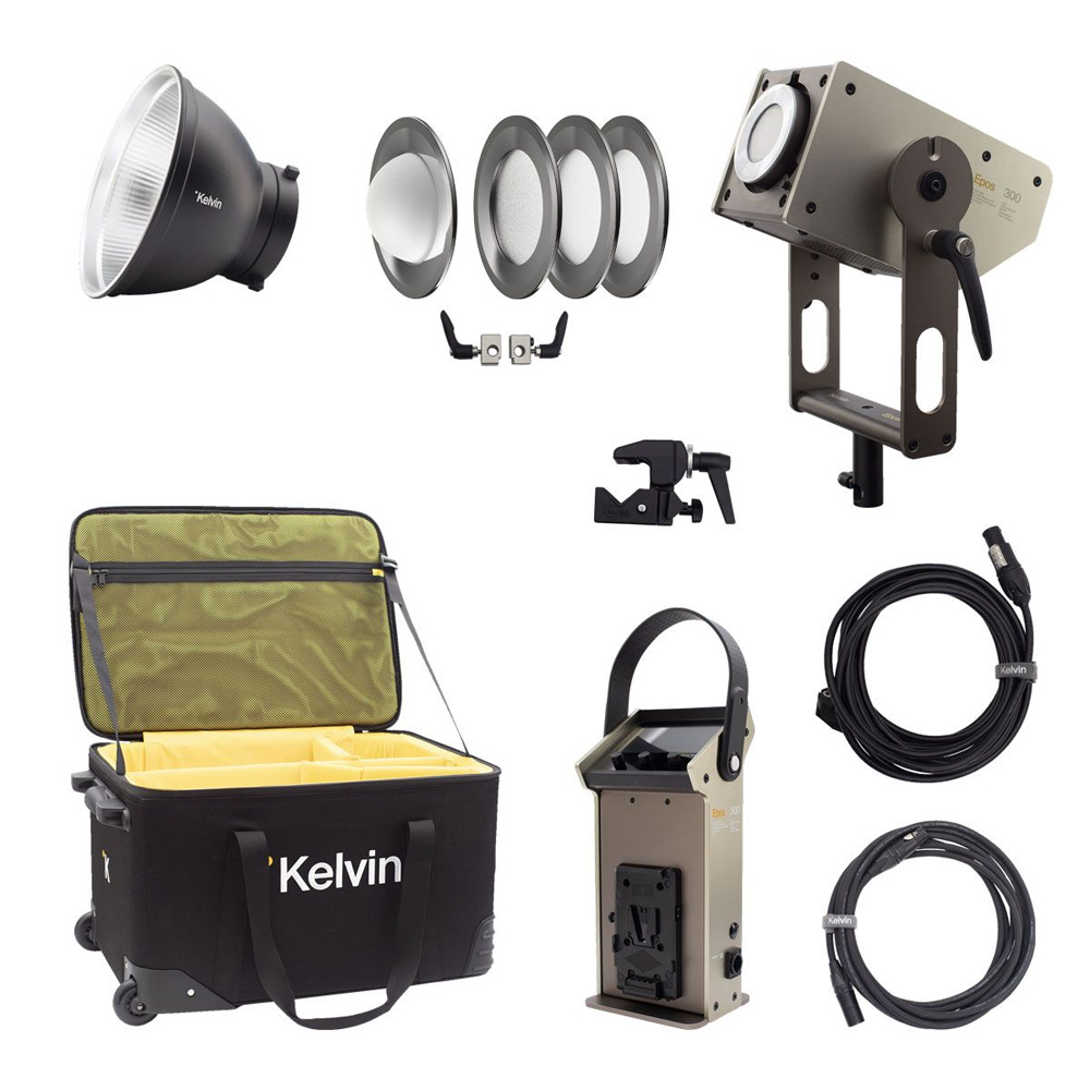 Kelvin - Epos 300 (V-Mount) mit Diffuser Kit