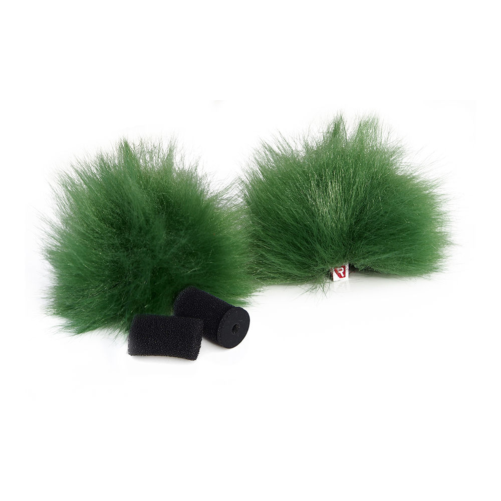 Rycote - Green Lavalier Windschutz - pair