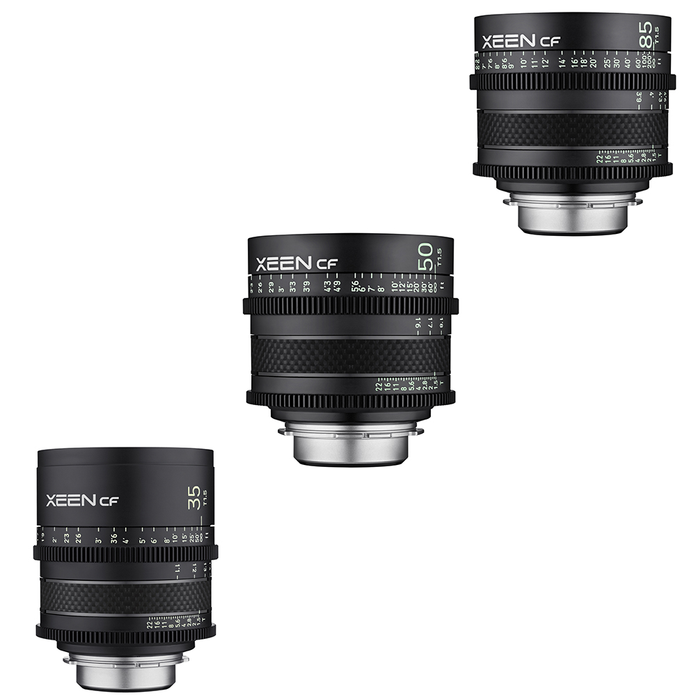 Xeen - Objektiv Bundle 35mm, 50mm und 85mm CF Cinema für PL-Mount