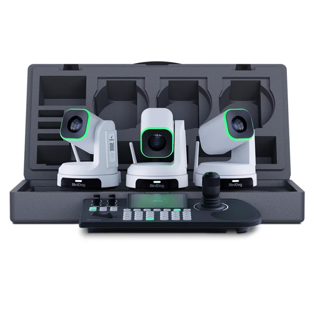 BirdDog - 3x BDX1B + 1x BDKBD Bundle (mit Schaumstoffbox) (weiß)