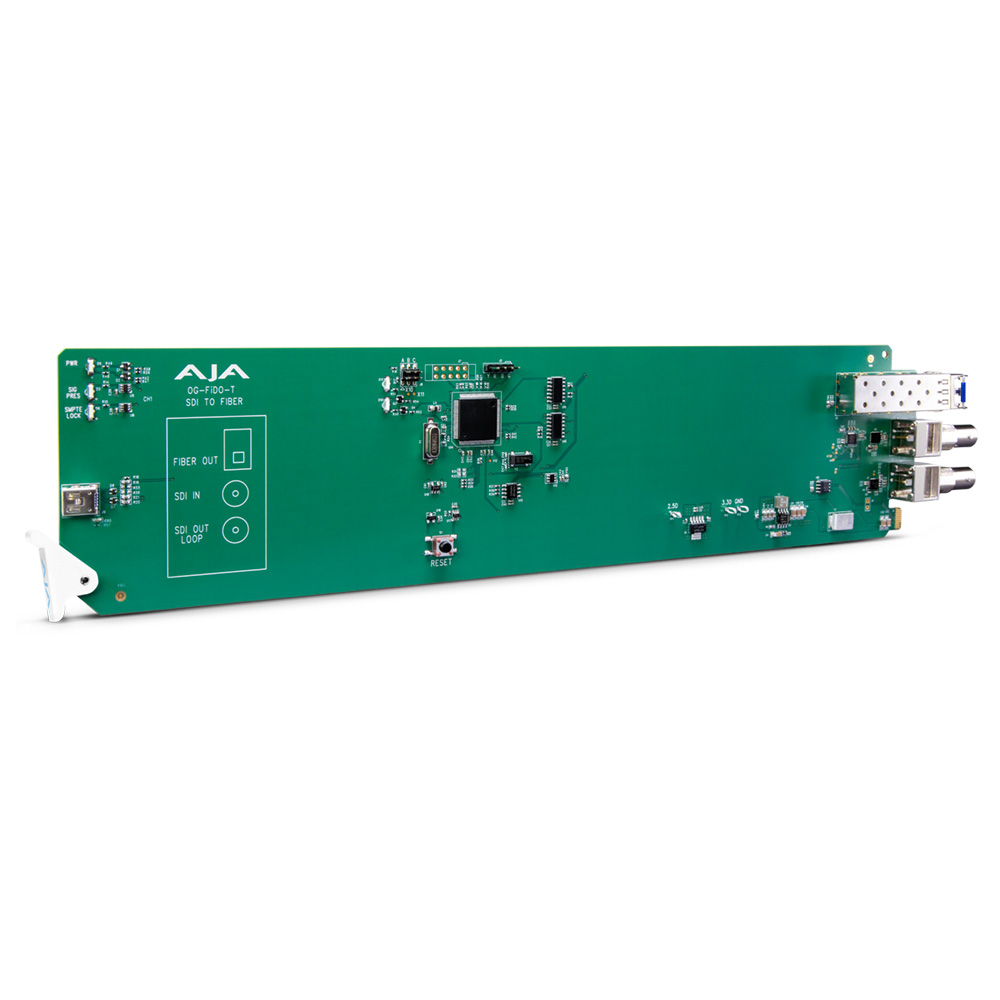 AJA - OpenGear 3G-SDI zu Single-Mode LC Optical Fiber Transmitter mit DashBoard support
