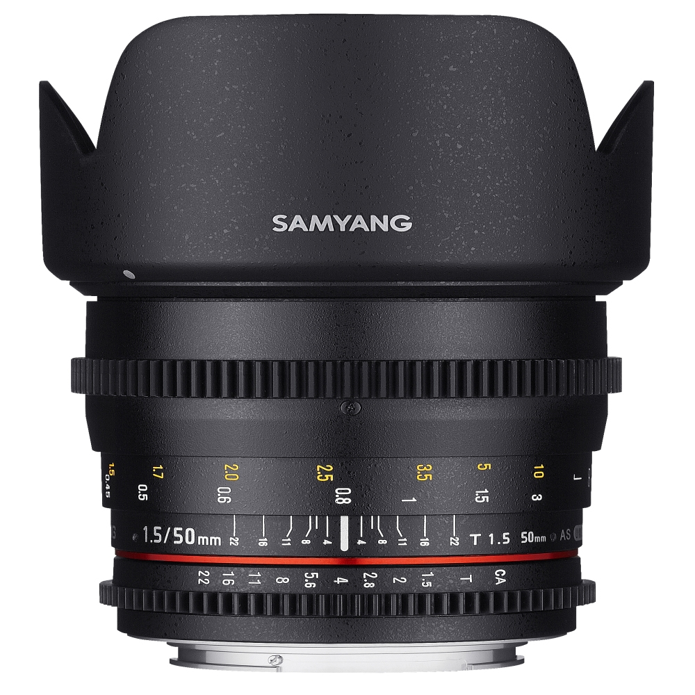 Samyang - 50/1.5 Video VDSLR Objektiv für Canon EF Samyang - 50/1.5 Video VDSLR Objektiv für Canon EF