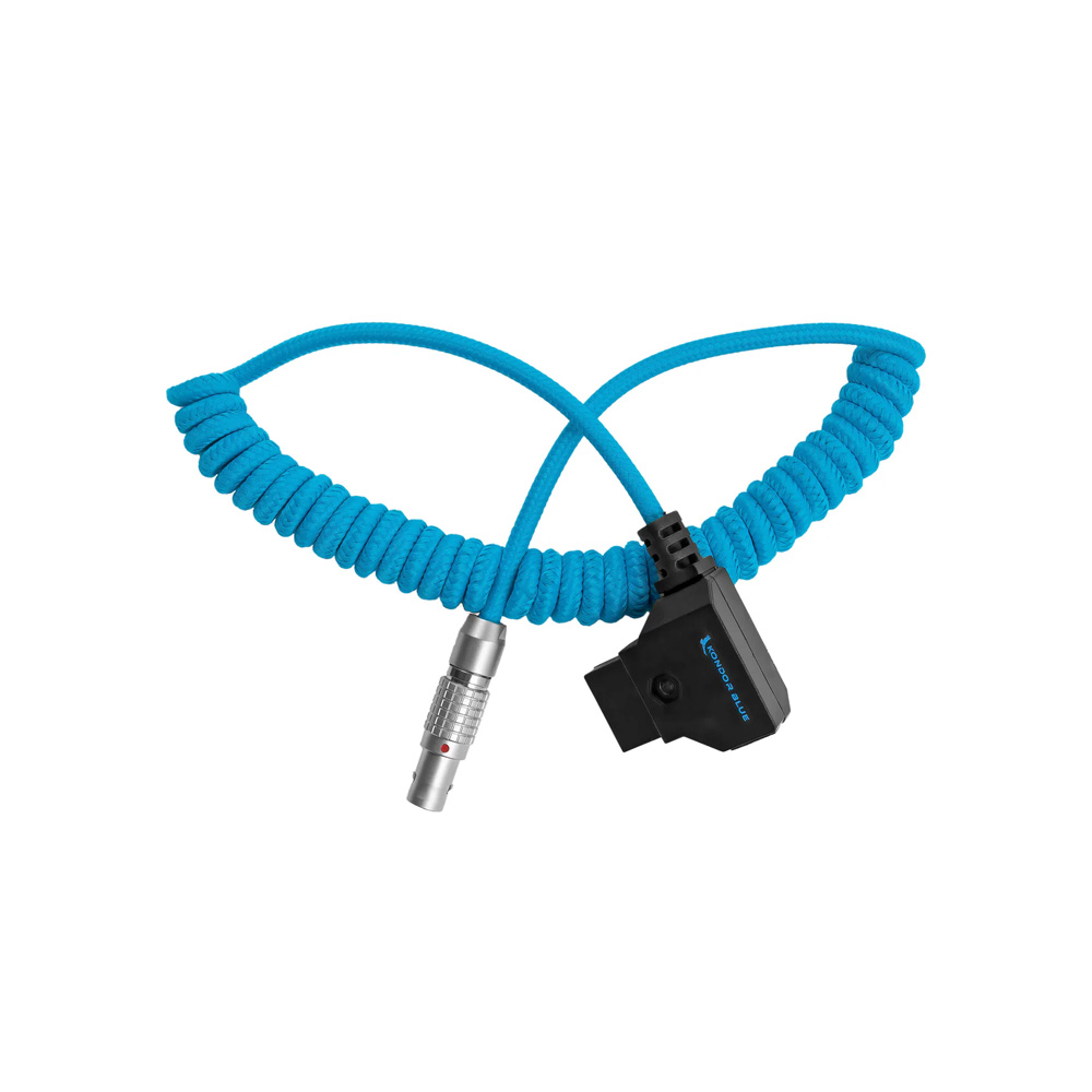 Kondor Blue - Spiralkabel D-Tap zu 2-Pin (36-74 cm)