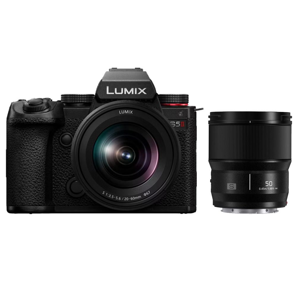 Panasonic - Lumix S5M2E Body + 20-60mm / F3.5-5.6 + 50mm / F1.8