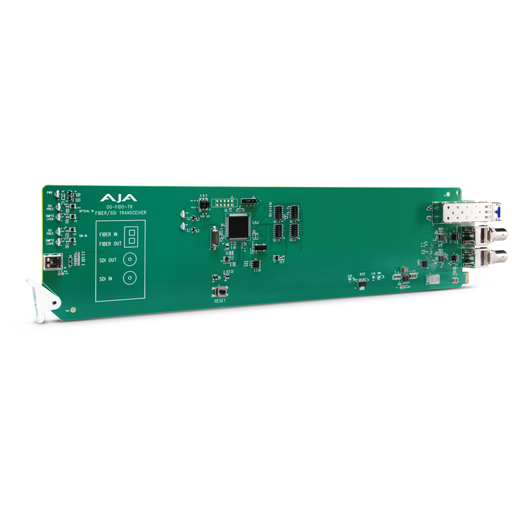 AJA - OpenGear Optical Fiber Transceiver mit DashBoard support