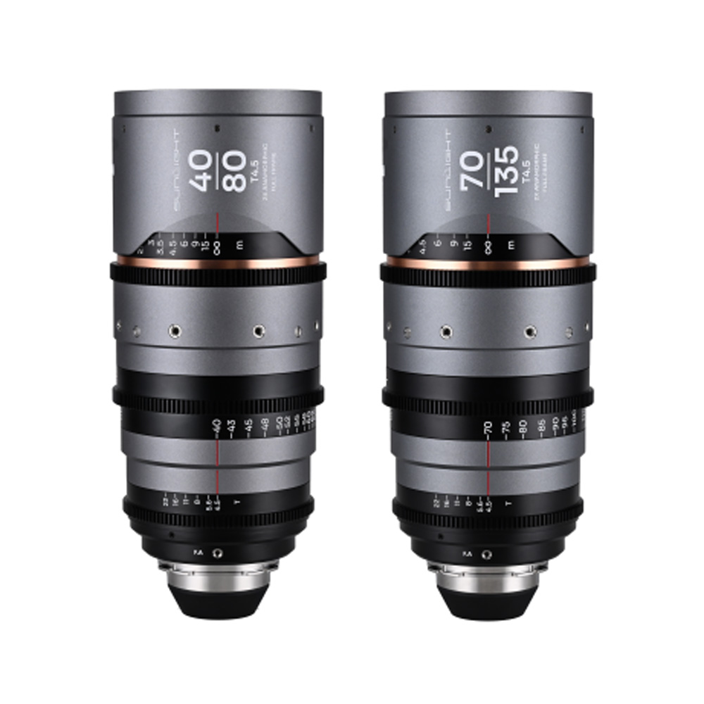 LAOWA - Sunlight Bundle 40-80/70-135mm T4.5 2x FF Anamorphic Zoom PL (Amber)