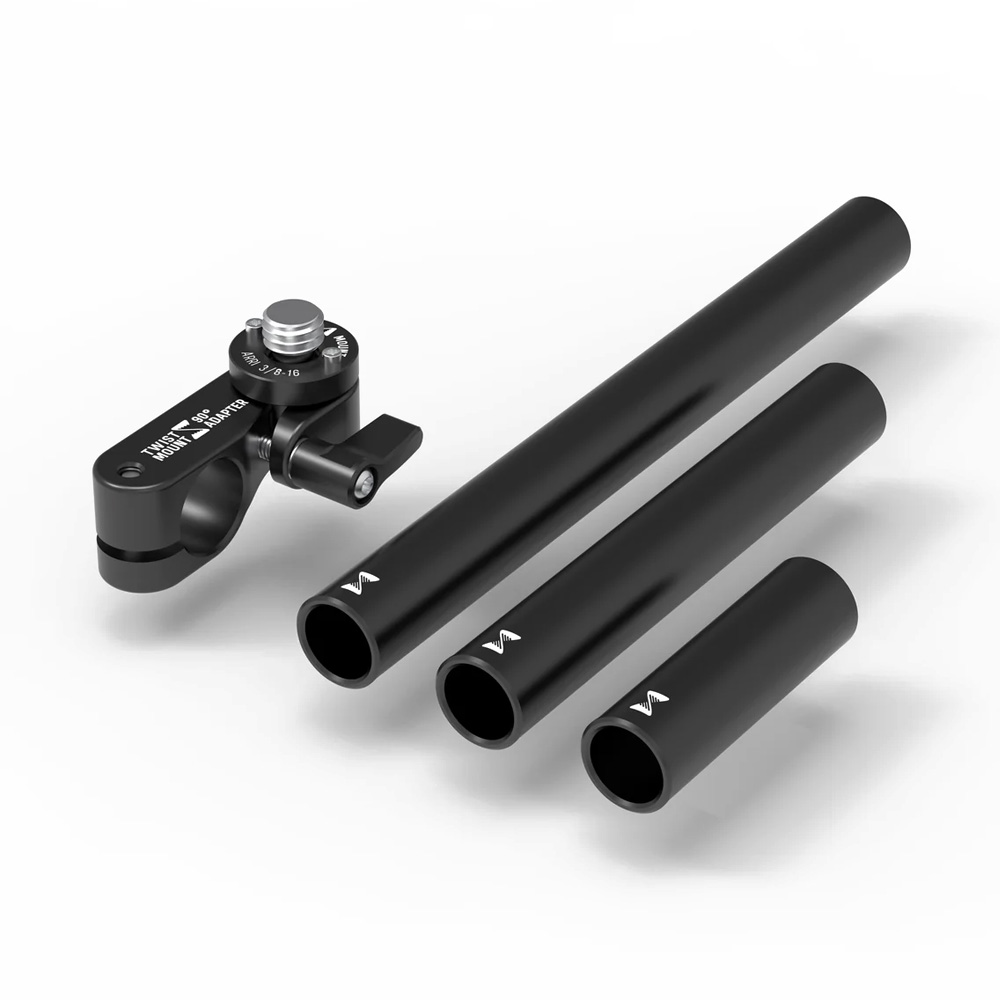 M49-EVF-SPD-RAA-A38-1 MID49 - TWIST Mount Monitor Adapter + Spud ARRI 3/8"