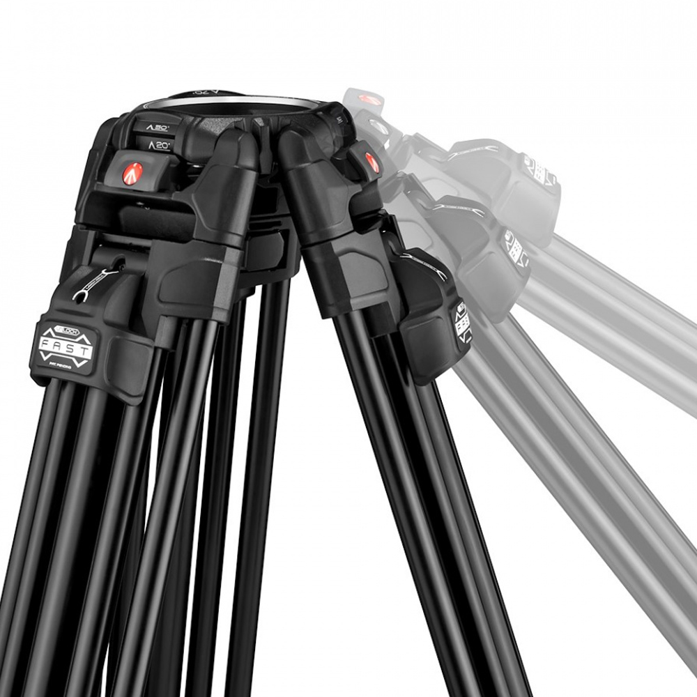 Manfrotto - System Nitrotech 608-645 Fast Twin Alu