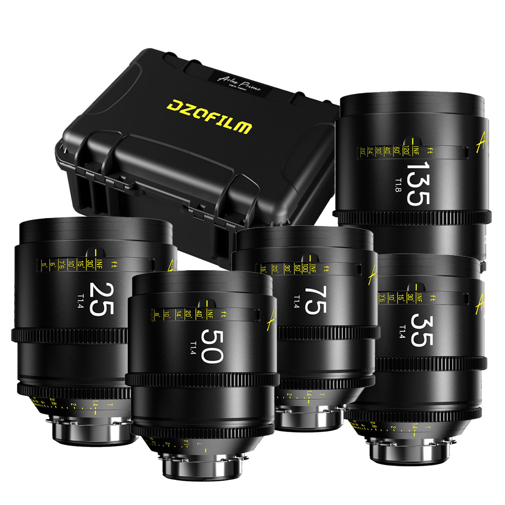 DZOFilm - Arles 5-Lens Kit 21/35/50/75/135 mm FF/VV Prime Cine Lens (PL) (gebraucht)