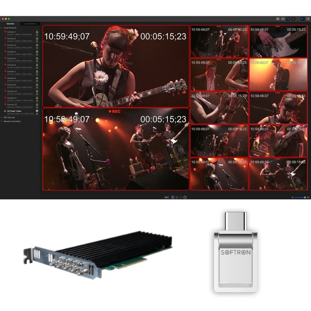 Softron - M|4i Bundle 4 Kanal Ingest System mit PCIe Video Karte