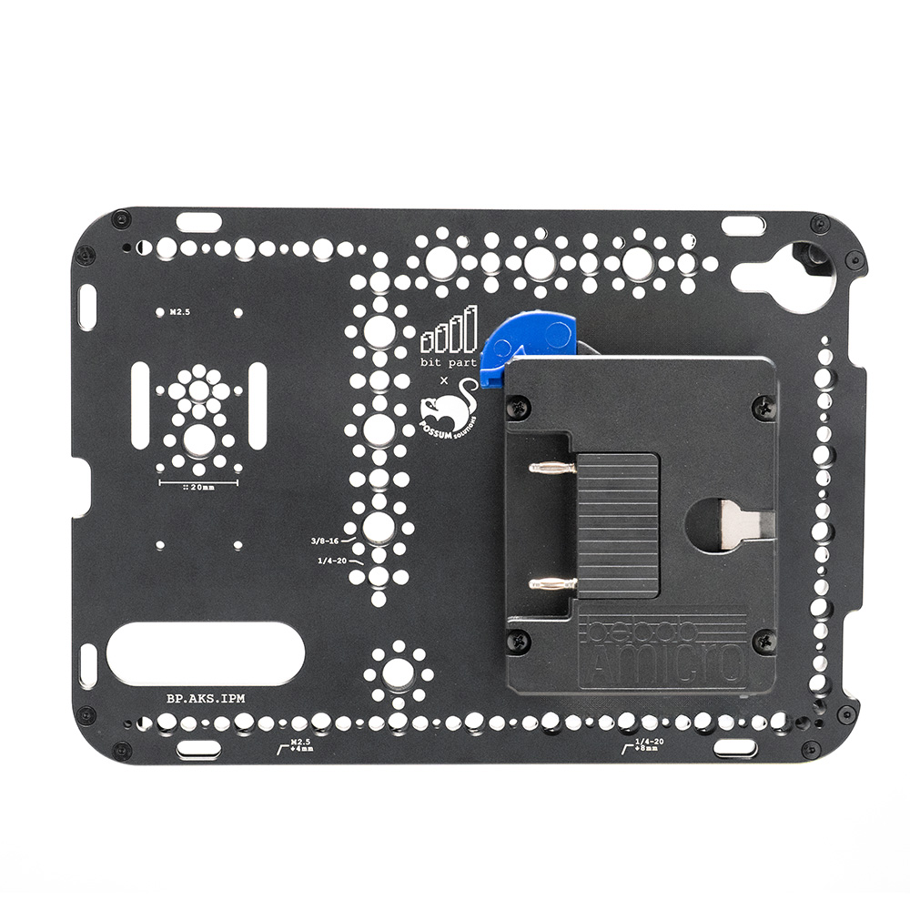 BIT PART - Bitbox iPad Mini Plate (Black / Gold Mount)