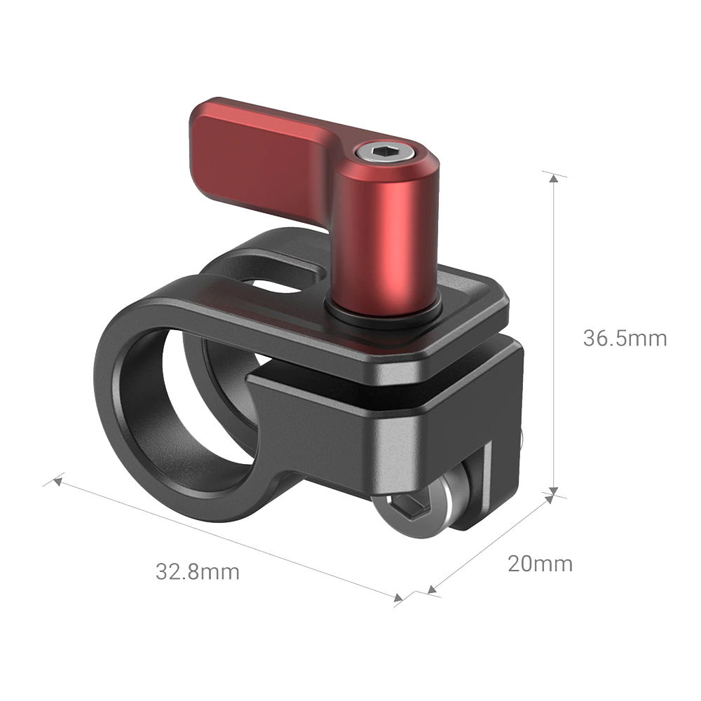 Smallrig - 15mm Single Rod Clamp for BMPCC 6K PRO/G2 Cage - 3276