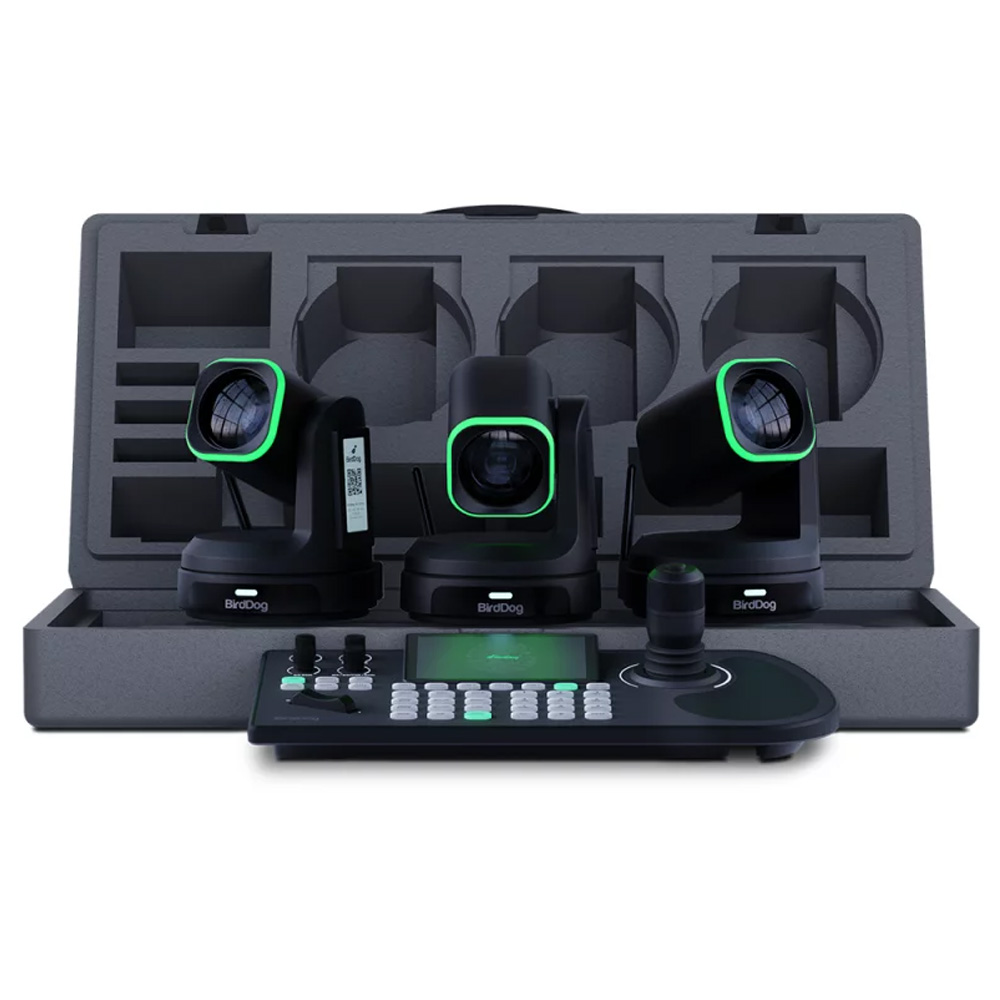 BirdDog - 3x BDX1UB + 1x BDKBD Bundle (mit Schaumstoffbox) (Schwarz)