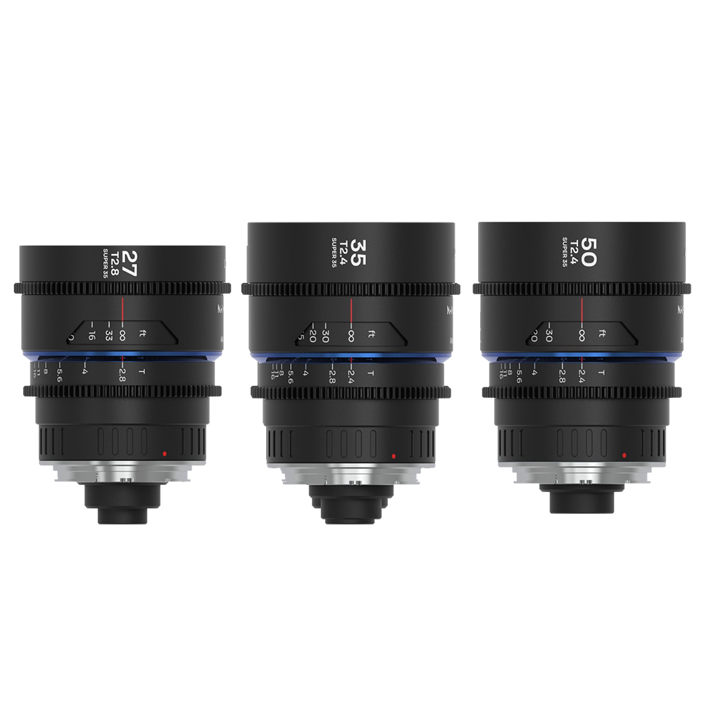 LAOWA - Nanomorph S35 Prime 3er Set mit ARRI PL/Canon EF-Mount - Blau