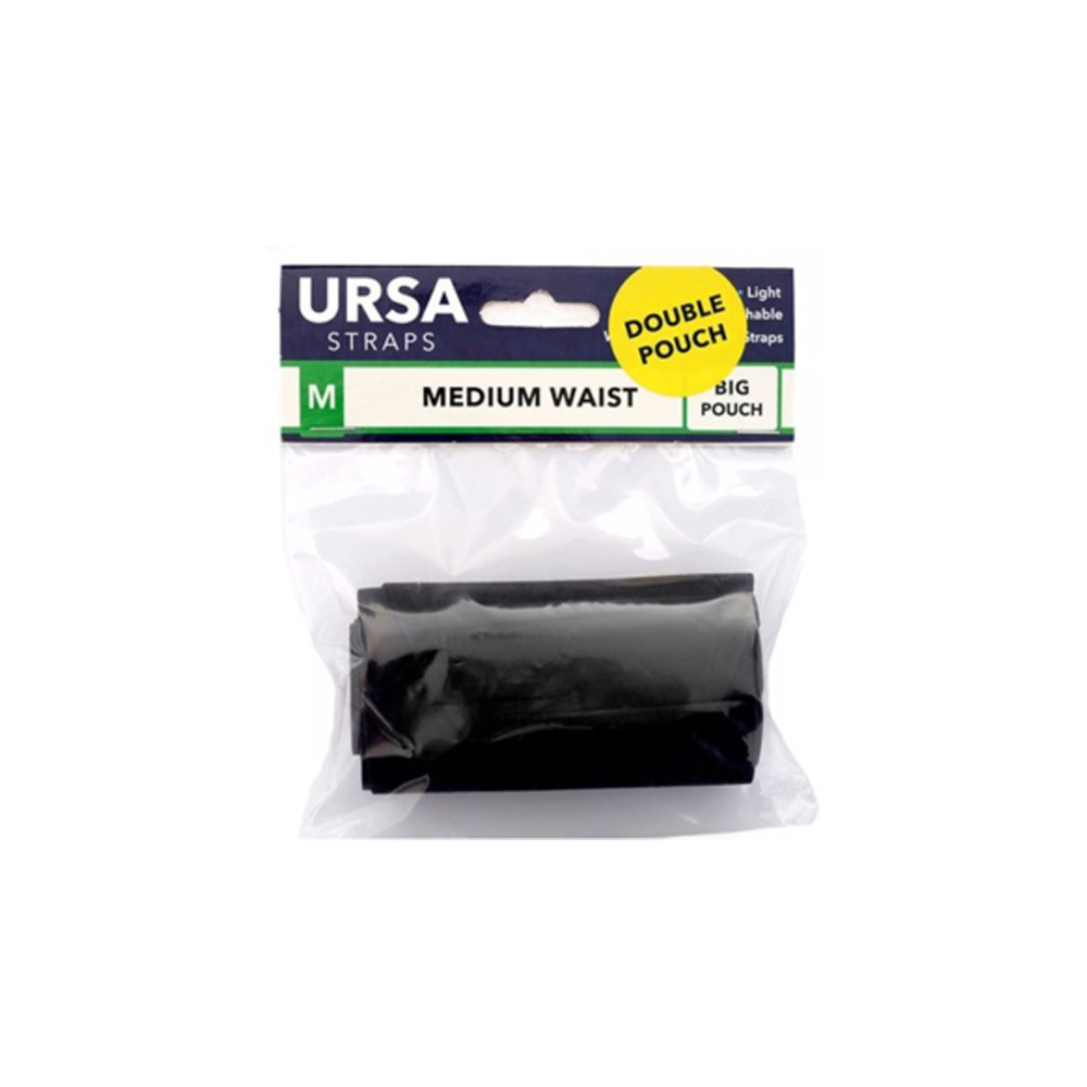 URSA STRAPS - Large Waist / Double Pouch / Schwarz / 120 cm