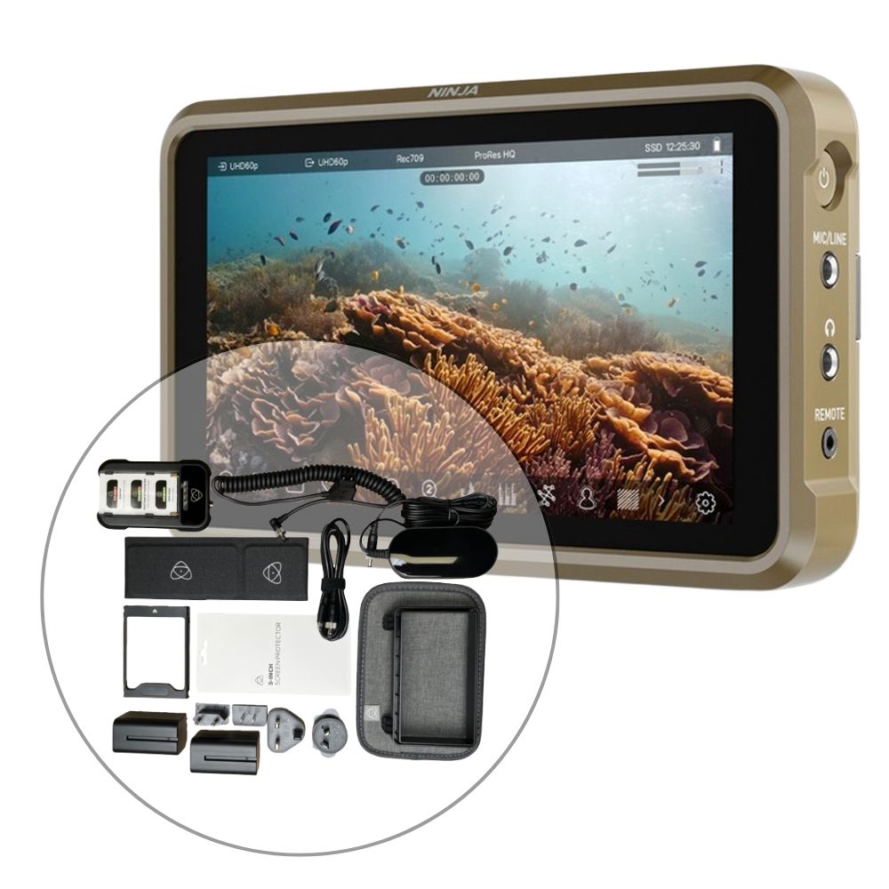 ATOMNJA004-promo Atomos - Ninja + GRATIS Accessory Kit