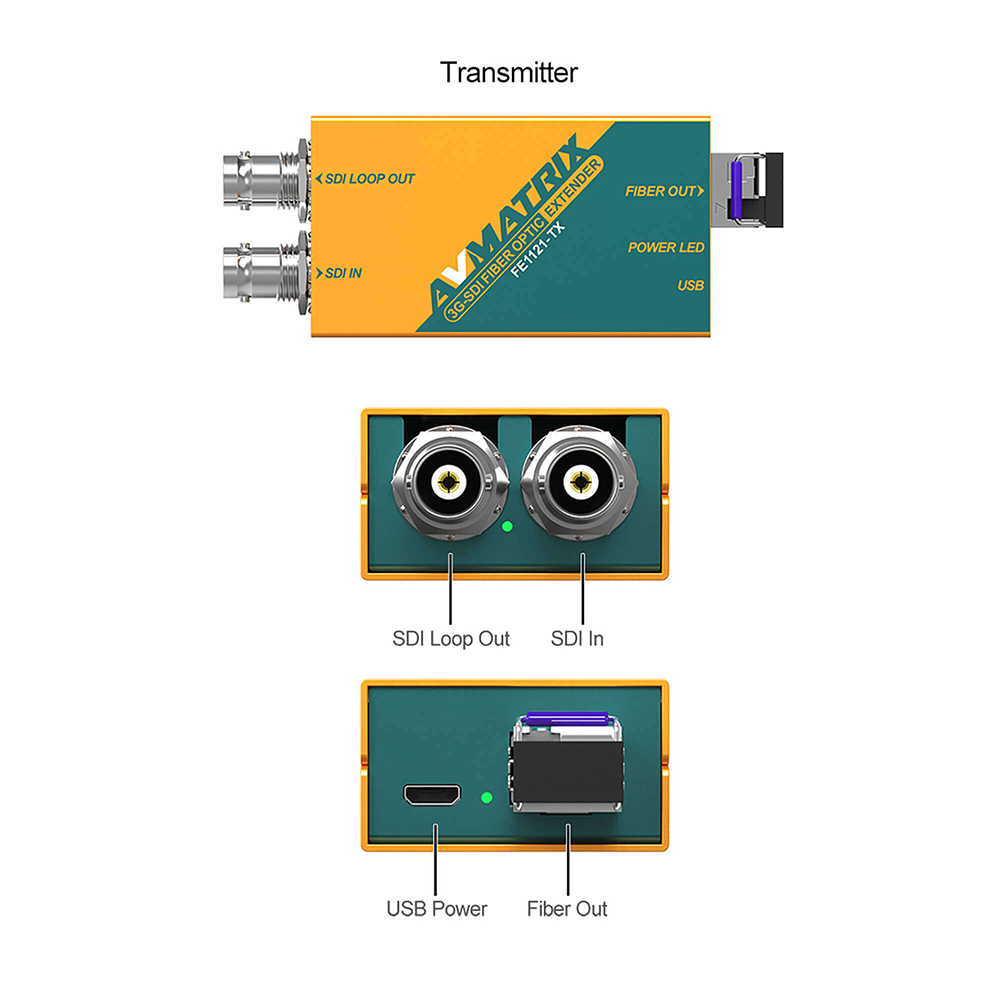 AVMATRIX - 3G-SDI Fiber Optic Extender