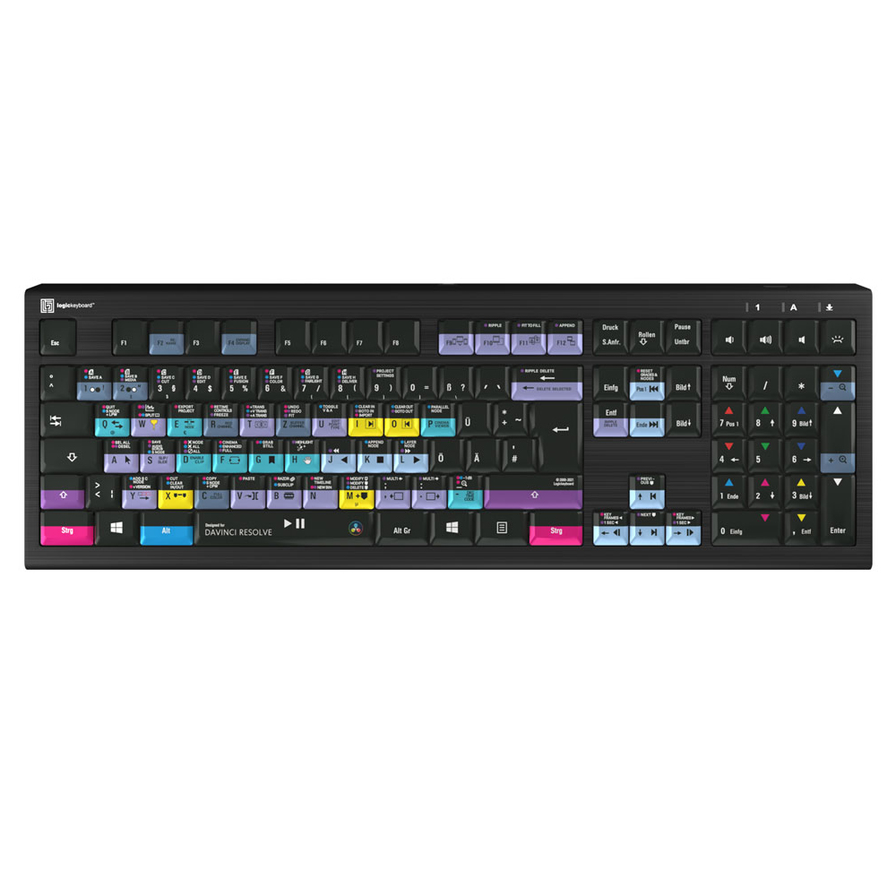 lkb_resb_a2pc_de_01 LogicKeyboard - Blackmagic Design DaVinci Resolve - PC Astra2 Serie